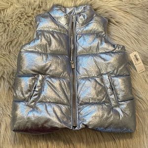 4t Old Navy metallic fleece vest